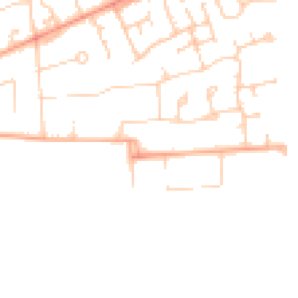 Daytime road noise heatmap for BN25 4JA