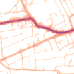Daytime road noise heatmap for BN25 4NQ
