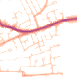 Daytime road noise heatmap for BN25 4NY