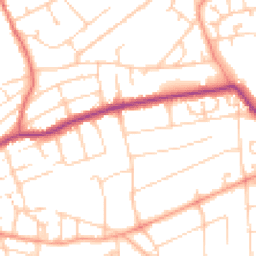 Daytime road noise heatmap for BN25 4PH