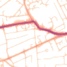 Daytime road noise heatmap for BN25 4PS