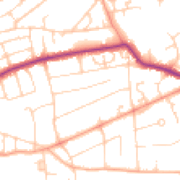 Daytime road noise heatmap for BN25 4PU