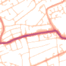 Daytime road noise heatmap for BN25 4QH