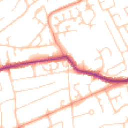 Daytime road noise heatmap for BN25 4QP