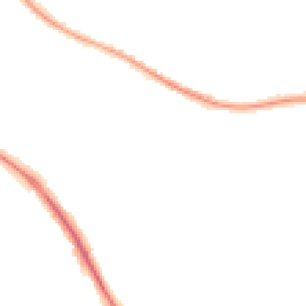 Night-time road noise heatmap for BN26 5AN