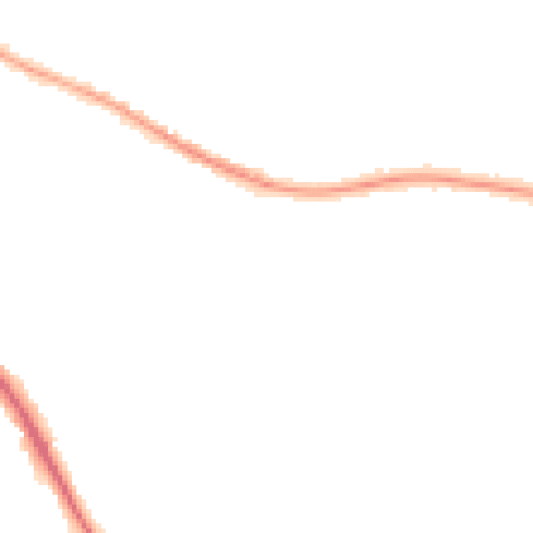 Night-time road noise heatmap for BN26 5AY
