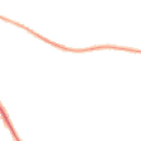 Night-time road noise heatmap for BN26 5AZ