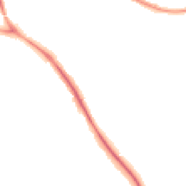 Night-time road noise heatmap for BN26 5BF