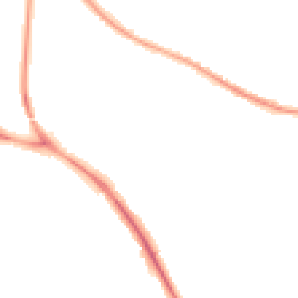 Night-time road noise heatmap for BN26 5BN
