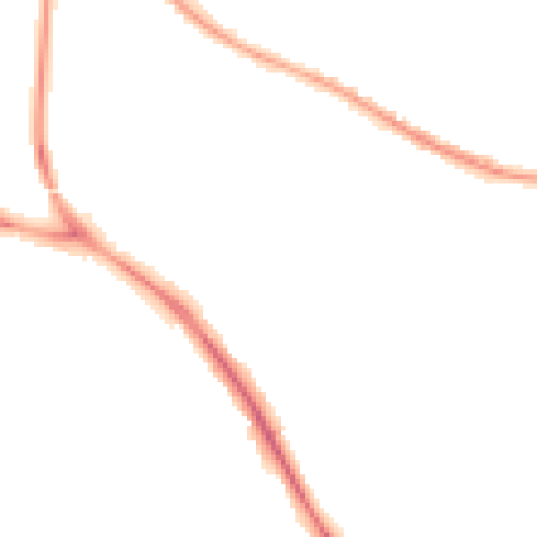 Night-time road noise heatmap for BN26 5BW