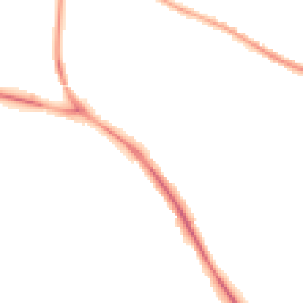 Night-time road noise heatmap for BN26 5DH