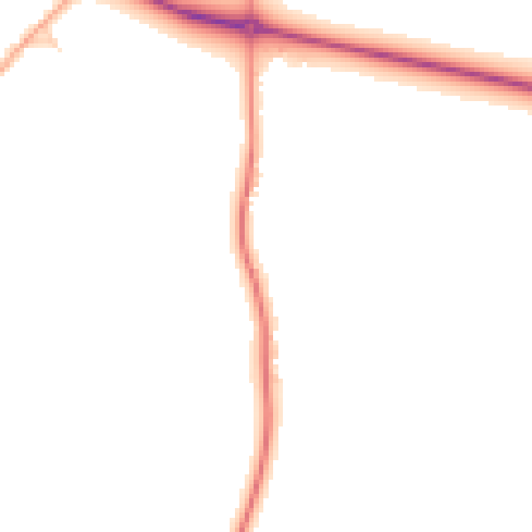 Daytime road noise heatmap for BN26 5QP