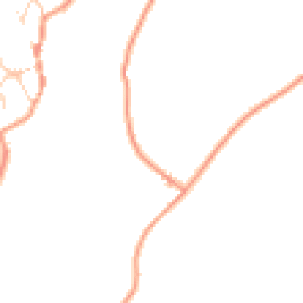 Daytime road noise heatmap for BN26 5QU