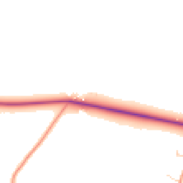 Daytime road noise heatmap for BN26 5RS