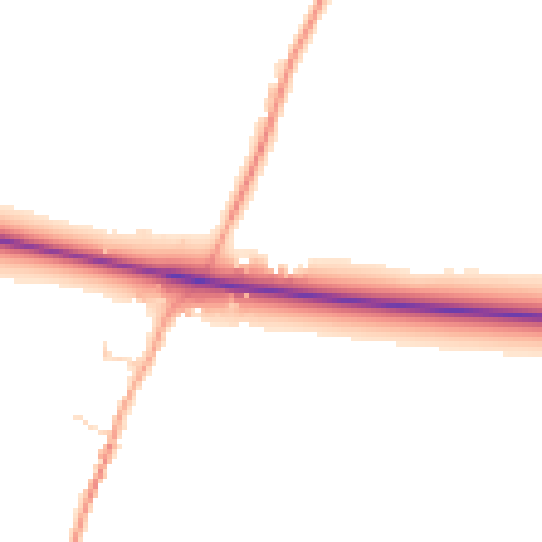 Daytime road noise heatmap for BN26 5SG