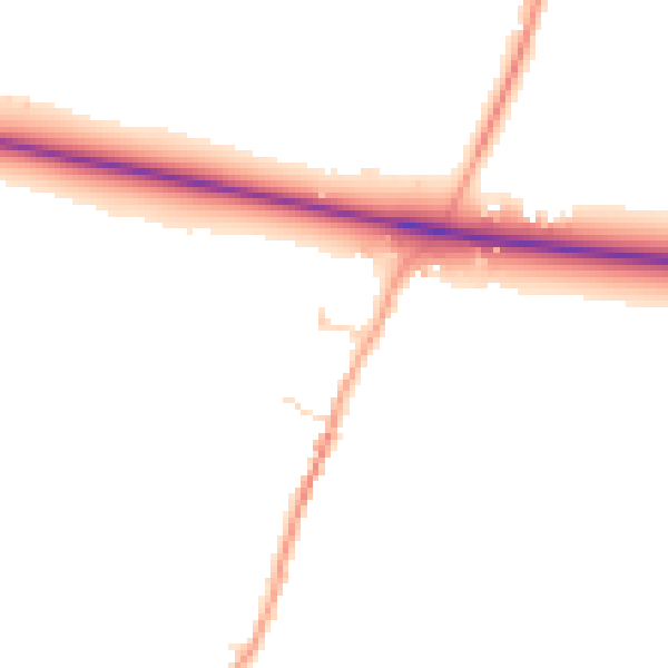Daytime road noise heatmap for BN26 5SH
