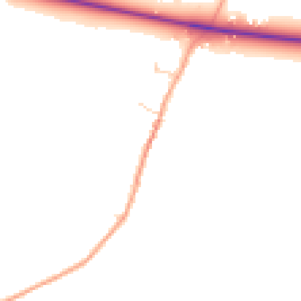 Daytime road noise heatmap for BN26 5SL
