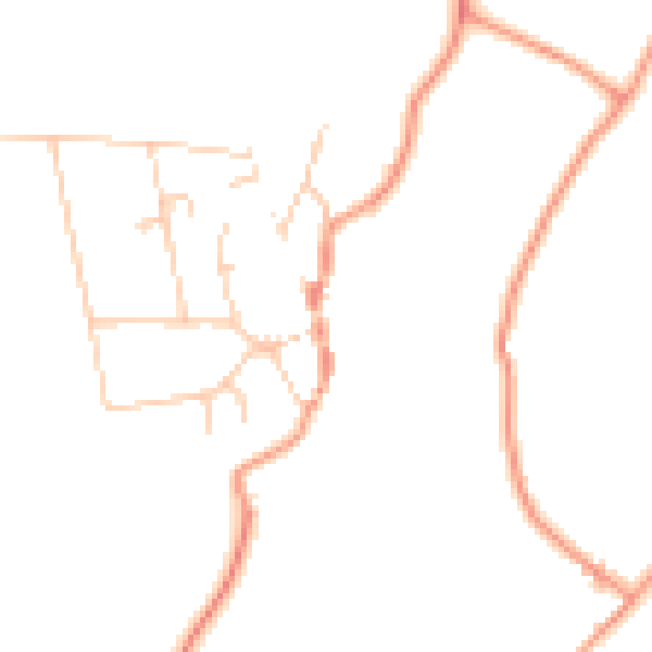 Daytime road noise heatmap for BN26 5SY