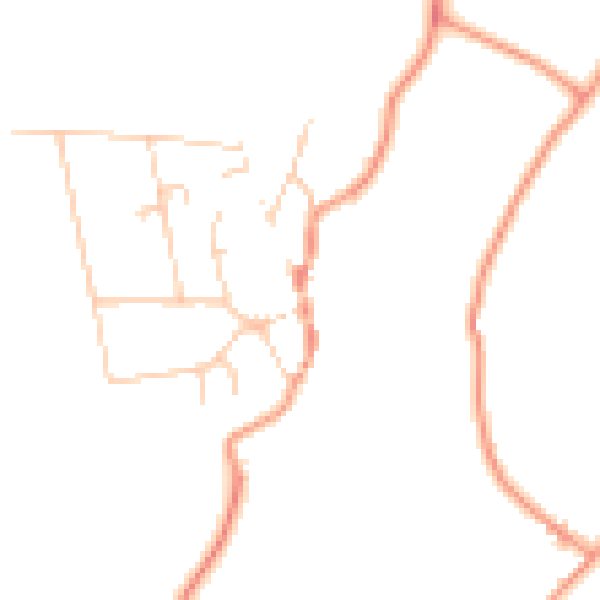 Daytime road noise heatmap for BN26 5SZ