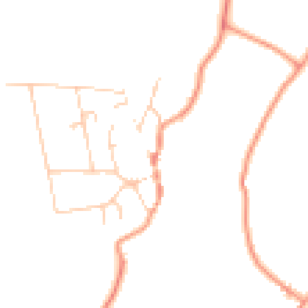 Daytime road noise heatmap for BN26 5UD