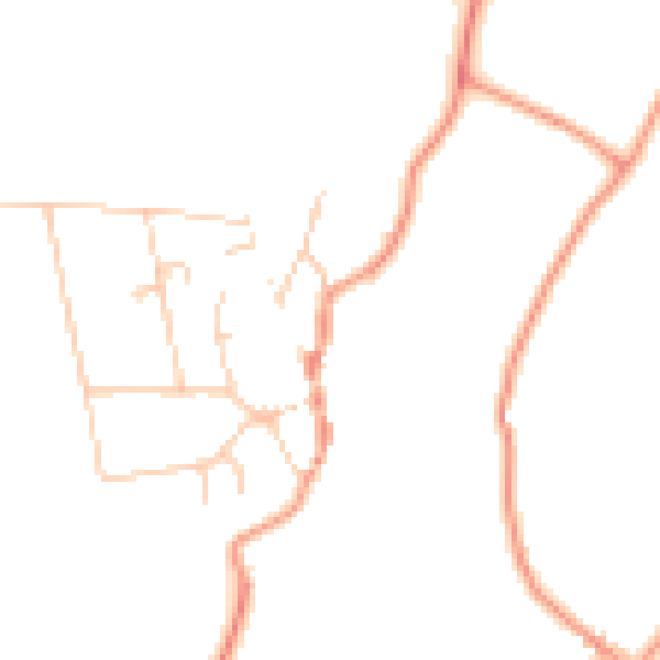 Daytime road noise heatmap for BN26 5UG