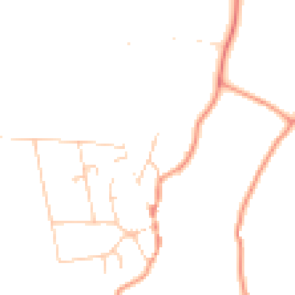 Daytime road noise heatmap for BN26 5UR