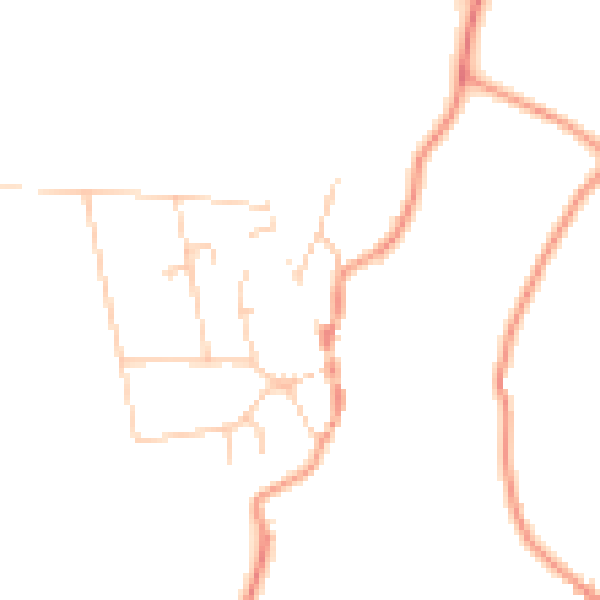 Daytime road noise heatmap for BN26 5UX