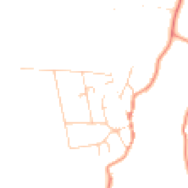Daytime road noise heatmap for BN26 5XQ