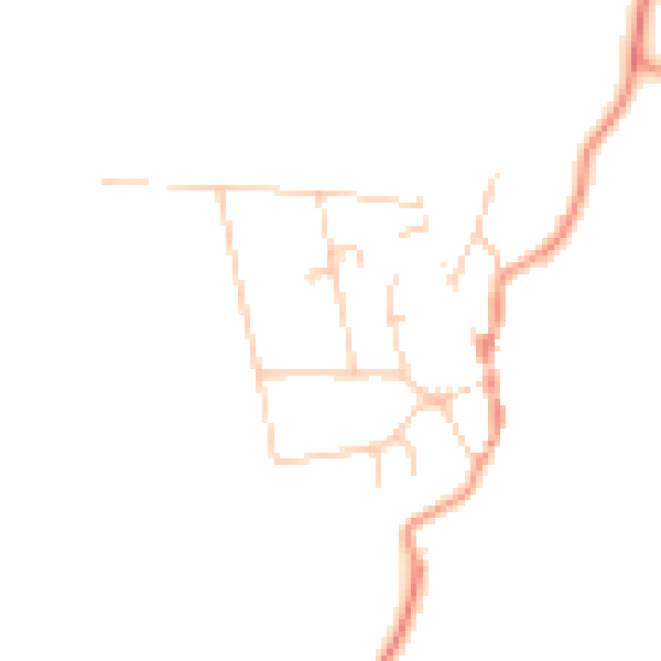 Daytime road noise heatmap for BN26 5XS