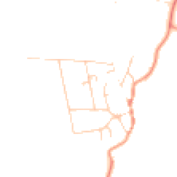 Daytime road noise heatmap for BN26 5XU