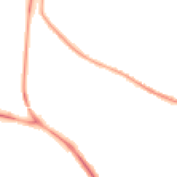 Night-time road noise heatmap for BN26 6BN