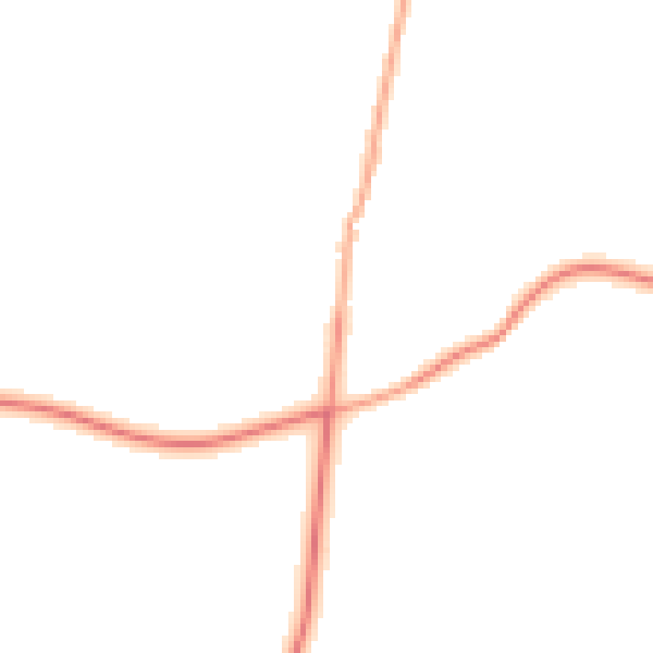 Daytime road noise heatmap for BN26 6GF