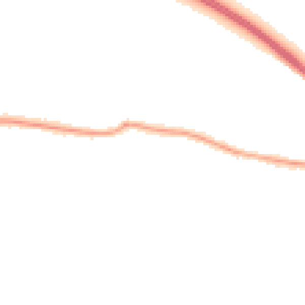 Night-time road noise heatmap for BN26 6JU