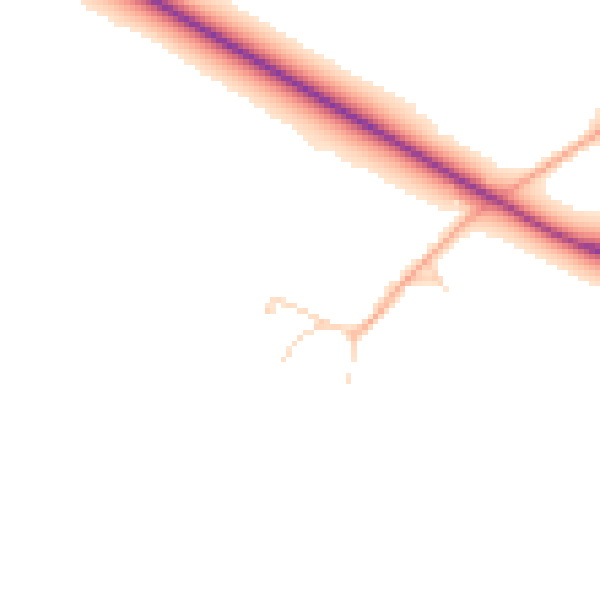 Daytime road noise heatmap for BN26 6SW