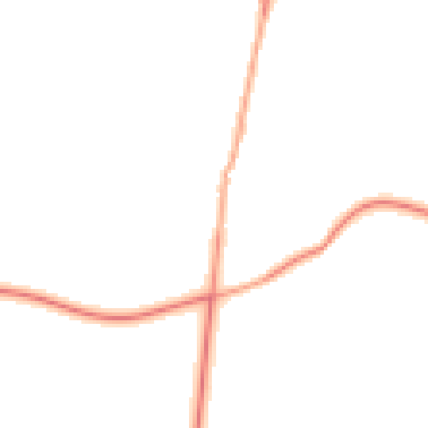 Daytime road noise heatmap for BN26 6SZ