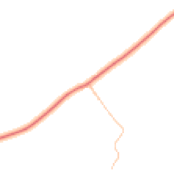 Daytime road noise heatmap for BN26 6TN