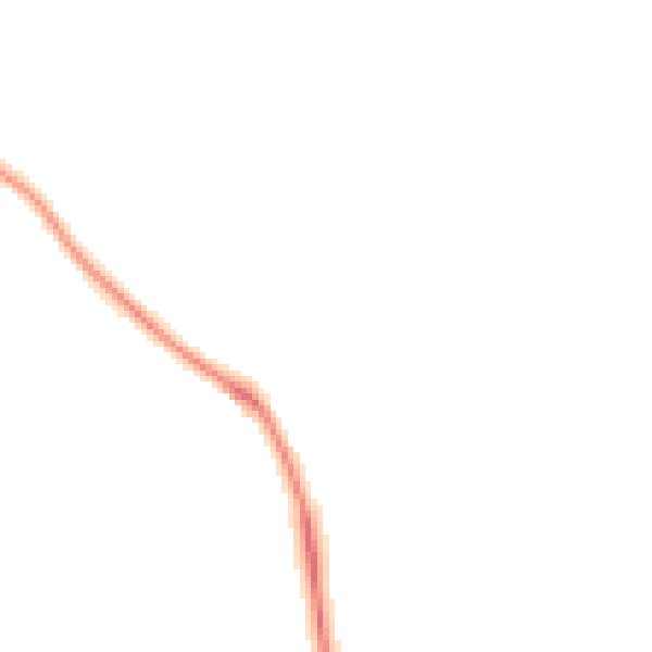 Night-time road noise heatmap for BN26 6UD