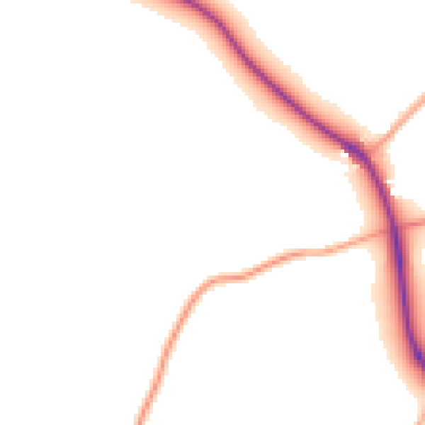 Daytime road noise heatmap for BN26 6UH