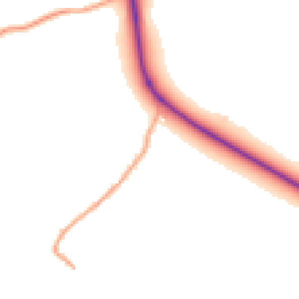 Daytime road noise heatmap for BN26 6UN