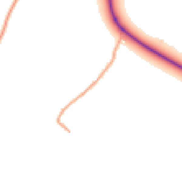 Daytime road noise heatmap for BN26 6UW