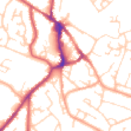 Daytime road noise heatmap for BN27 1AA