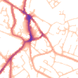 Daytime road noise heatmap for BN27 1AD