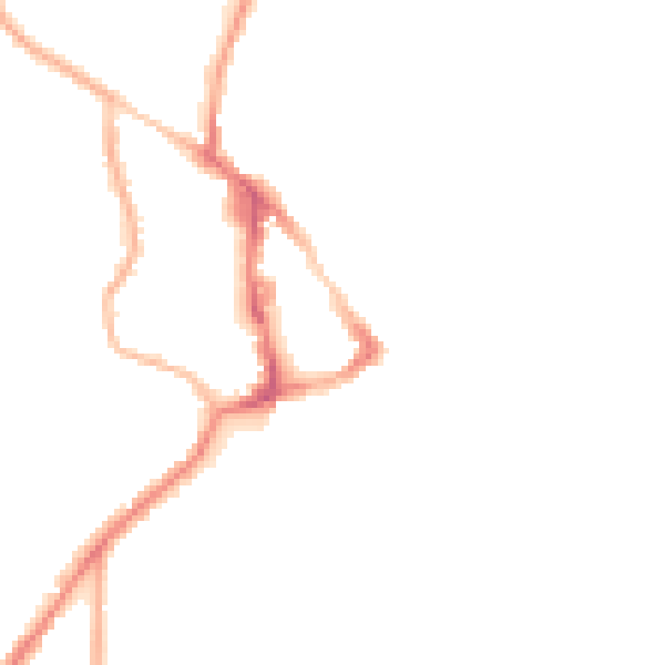 Night-time road noise heatmap for BN27 1AF