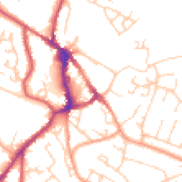 Daytime road noise heatmap for BN27 1AL