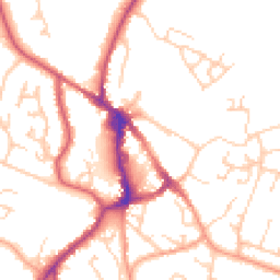 Daytime road noise heatmap for BN27 1AN