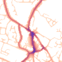 Daytime road noise heatmap for BN27 1AU