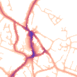 Daytime road noise heatmap for BN27 1BB