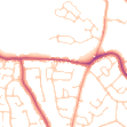 Daytime road noise heatmap for BN27 1BY