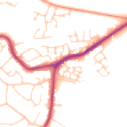 Daytime road noise heatmap for BN27 1BZ