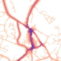 Daytime road noise heatmap for BN27 1DN